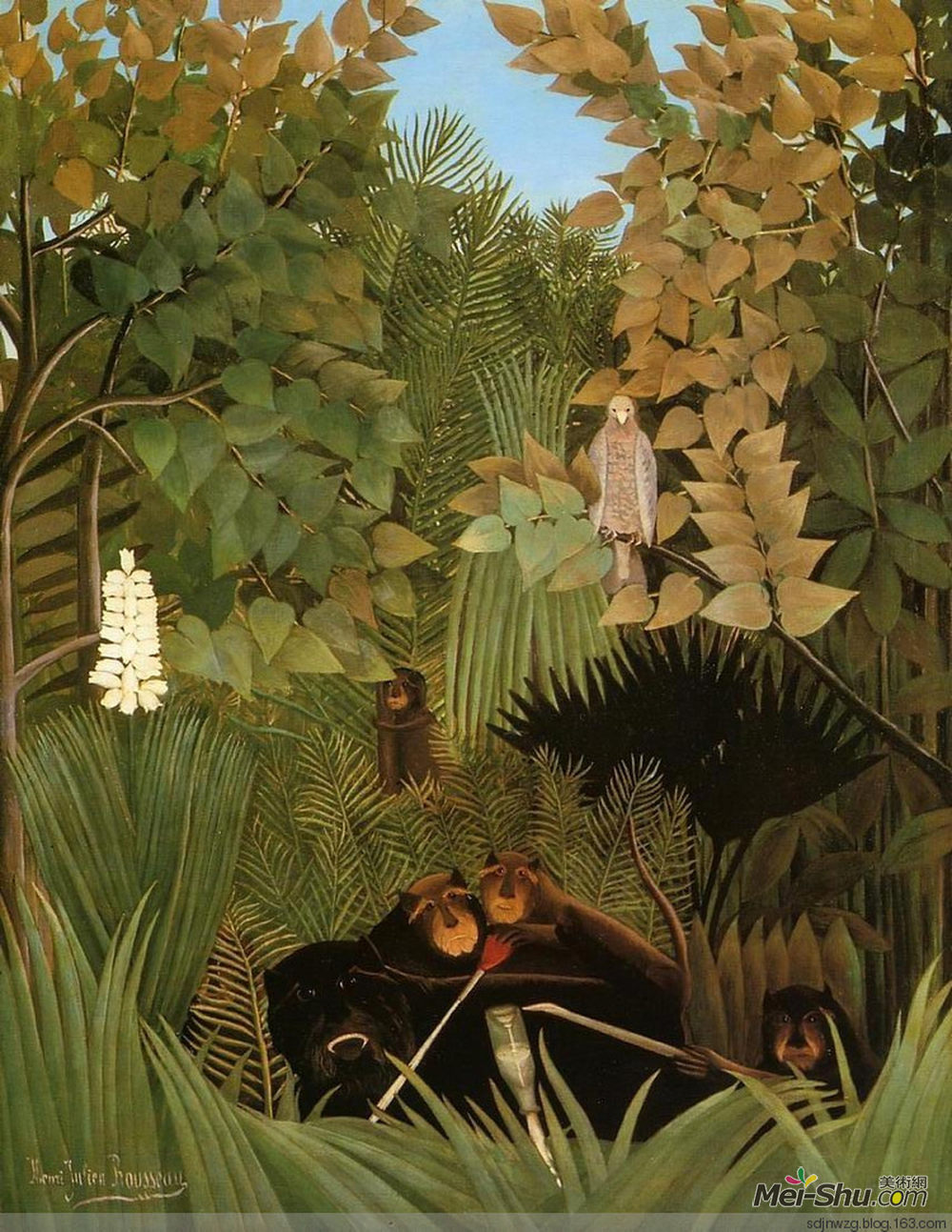 henrirousseau,亨利·卢梭,1844-1910年,法国,超现实主义,绘画《热带