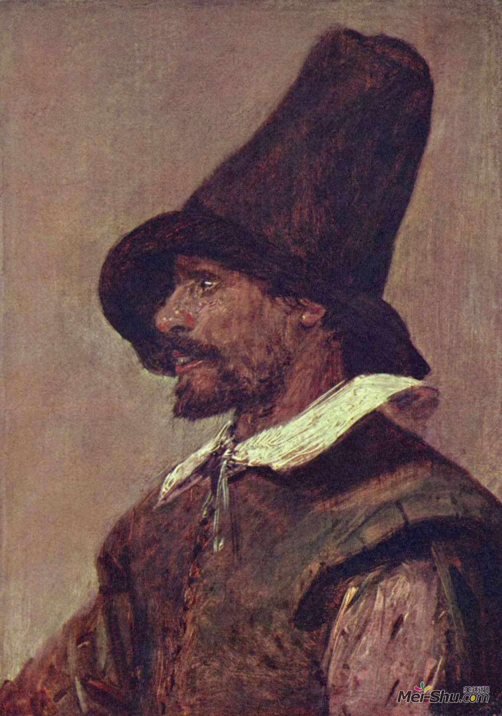 《男人肖像》阿德里安·布鲁维尔(adriaen brouwer)高清作品欣赏