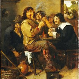 《吸烟者》阿德里安·布鲁维尔(Adriaen Brouwer)高清作品欣赏