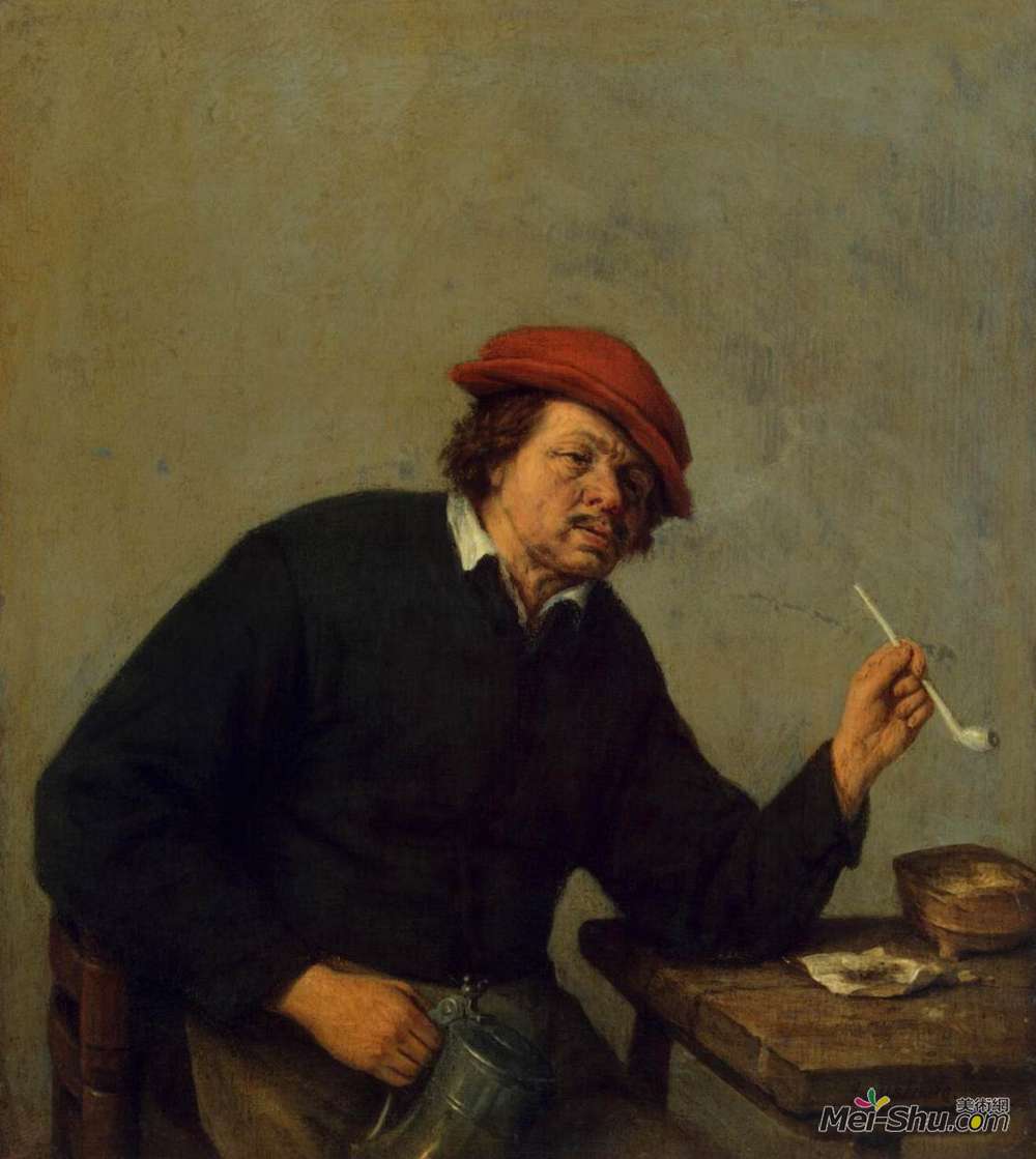 阿德里安·范·奥斯塔德(adriaen van ostade)高清作品《吸烟者》