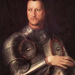 阿尼奥洛·布伦齐诺(Agnolo Bronzino)高清作品:Portrait of Cosimo I de Medici