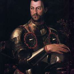 阿尼奥洛·布伦齐诺(Agnolo Bronzino)高清作品:Portrait of Cosimo I de Medici