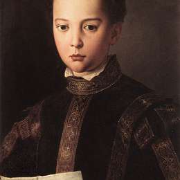 阿尼奥洛·布伦齐诺(Agnolo Bronzino)高清作品:Portrait of Francesco I de Medici