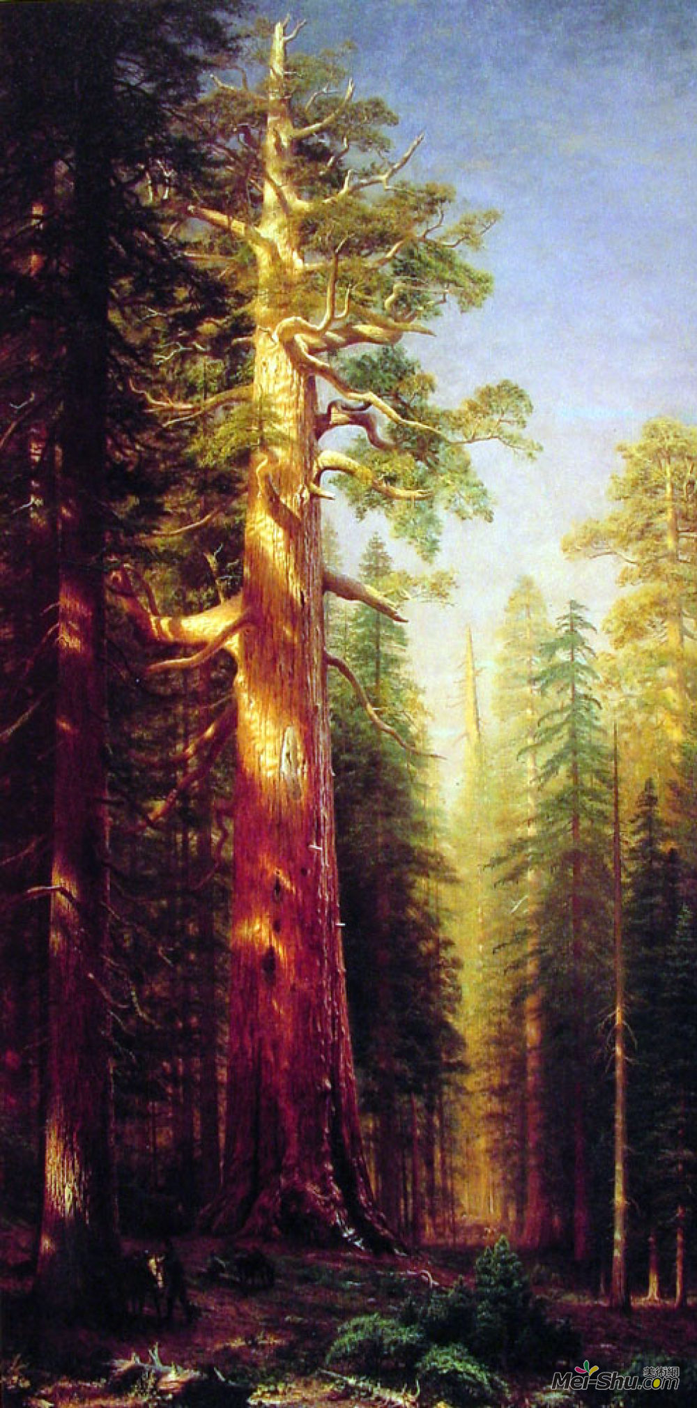 森林油画作品欣赏图片