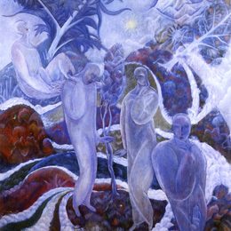 《夏夜》阿尔博特·布洛奇(Albert Bloch)高清作品欣赏