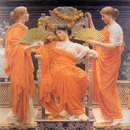 《盛夏》阿尔伯特·约瑟夫·摩尔(Albert Joseph Moore)高清作品欣赏