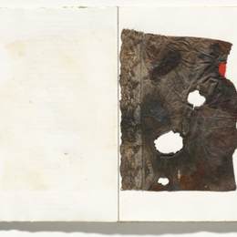 《从上板17的变化提出的问题一个纯洁的思想》阿尔贝托·布里(Alberto Burri)高清作品欣赏