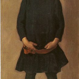 《艺术家的儿子弗莱德》阿尔宾·艾格-利恩茨(Albin Egger-Lienz)高清作品欣赏