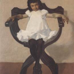 阿尔宾·艾格-利恩茨(Albin Egger-Lienz)高清作品:Portr&amp;amp?t Lorli
