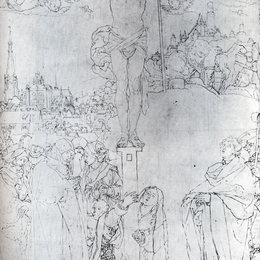 《多人物受难》阿尔布雷希特·丢勒(Albrecht Durer)高清作品欣赏