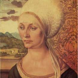 阿尔布雷希特·丢勒(Albrecht Durer)高清作品:Portrait of Elsbeth Tucher