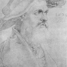 阿尔布雷希特·丢勒(Albrecht Durer)高清作品:Portrait of Hesse Eobanus