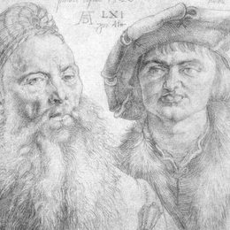 阿尔布雷希特·丢勒(Albrecht Durer)高清作品:Portrait of Paul Martin and the Topler Pfinzig