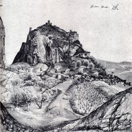 阿尔布雷希特·丢勒(Albrecht Durer)高清作品:The Citadel Of Arco In The South Tyrol