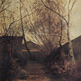 《巷》阿列克谢·孔德拉季耶维奇·萨伏拉索夫(Aleksey Savrasov)高清作品欣赏
