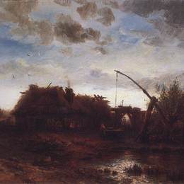 《在井里》阿列克谢·孔德拉季耶维奇·萨伏拉索夫(Aleksey Savrasov)高清作品欣赏