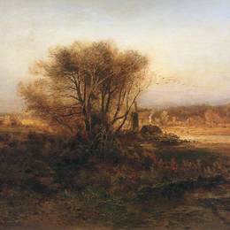 《秋天》阿列克谢·孔德拉季耶维奇·萨伏拉索夫(Aleksey Savrasov)高清作品欣赏