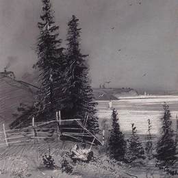 《溯河而上》阿列克谢·孔德拉季耶维奇·萨伏拉索夫(Aleksey Savrasov)高清作品欣赏