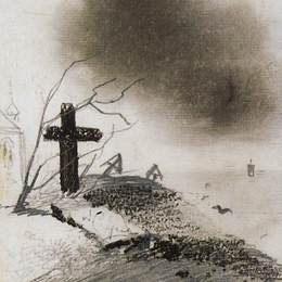《墓穴》阿列克谢·孔德拉季耶维奇·萨伏拉索夫(Aleksey Savrasov)高清作品欣赏