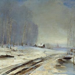 《泥海》阿列克谢·孔德拉季耶维奇·萨伏拉索夫(Aleksey Savrasov)高清作品欣赏