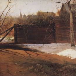 《春天》阿列克谢·孔德拉季耶维奇·萨伏拉索夫(Aleksey Savrasov)高清作品欣赏