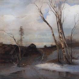 《春天》阿列克谢·孔德拉季耶维奇·萨伏拉索夫(Aleksey Savrasov)高清作品欣赏