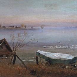 《春天》阿列克谢·孔德拉季耶维奇·萨伏拉索夫(Aleksey Savrasov)高清作品欣赏