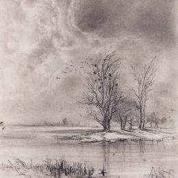 《春景》阿列克谢·孔德拉季耶维奇·萨伏拉索夫(Aleksey Savrasov)高清作品欣赏