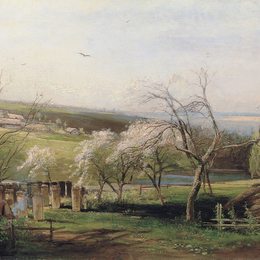 《春景》阿列克谢·孔德拉季耶维奇·萨伏拉索夫(Aleksey Savrasov)高清作品欣赏