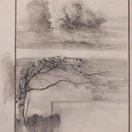 《靠近水的树。树枝》阿列克谢·孔德拉季耶维奇·萨伏拉索夫(Aleksey Savrasov)高清作品欣赏