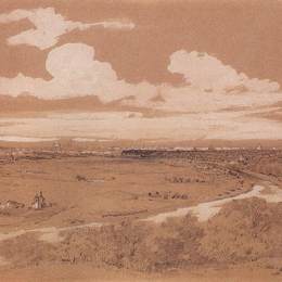 《从麻雀山看莫斯科》阿列克谢·孔德拉季耶维奇·萨伏拉索夫(Aleksey Savrasov)高清作品欣赏