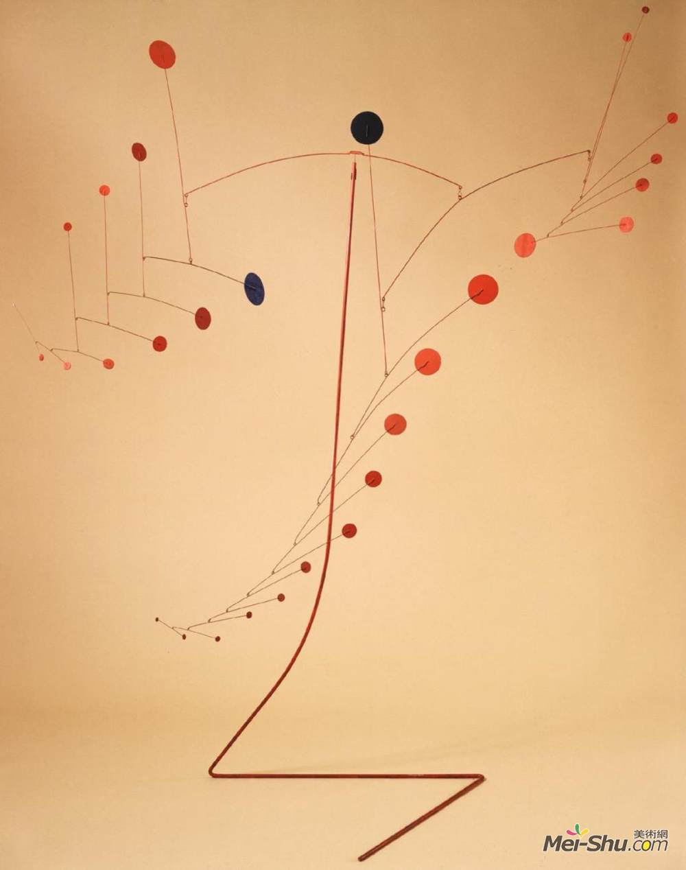 红色瀑布1954号亚历山大考尔德alexandercalder高清作品欣赏