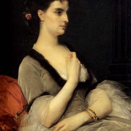 亚历山大·卡巴内尔(Alexandre Cabanel)高清作品:Portrait of Countess E.A. Vorontova-Dashkova