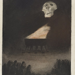 《无名（永恒的火焰）》阿尔弗雷德·库宾(Alfred Kubin)高清作品欣赏