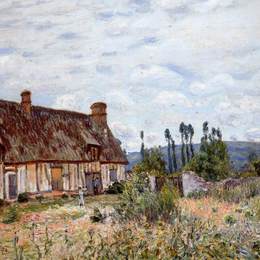 《废弃小屋》阿尔弗莱德·西斯莱(Alfred Sisley)高清作品欣赏