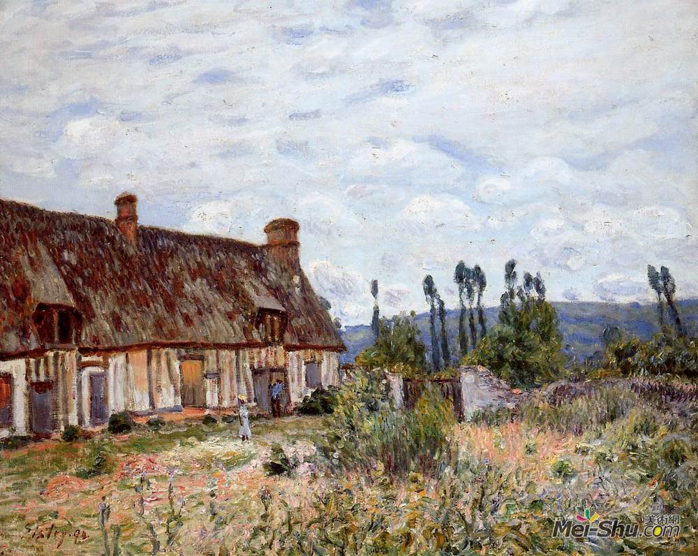 《廢棄小屋》阿爾弗萊德·西斯萊(alfred sisley)高清作品欣賞