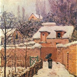 《花园里的花园》阿尔弗莱德·西斯莱(Alfred Sisley)高清作品欣赏