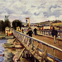 《朗兰湾》阿尔弗莱德·西斯莱(Alfred Sisley)高清作品欣赏