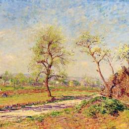 阿尔弗莱德·西斯莱(Alfred Sisley)高清作品:Road at Veneux