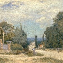 《路维涅路线》阿尔弗莱德·西斯莱(Alfred Sisley)高清作品欣赏