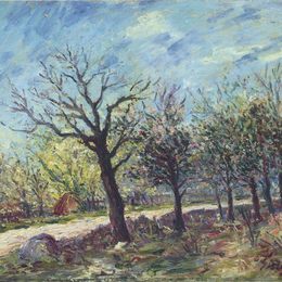 阿尔弗莱德·西斯莱(Alfred Sisley)高清作品:Sablons in Spring