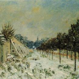 《雪莉在玛丽莉罗里》阿尔弗莱德·西斯莱(Alfred Sisley)高清作品欣赏