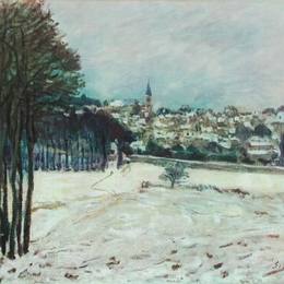 《雪莉在玛丽莉罗里》阿尔弗莱德·西斯莱(Alfred Sisley)高清作品欣赏