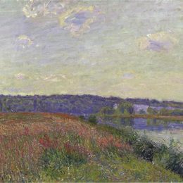 阿尔弗莱德·西斯莱(Alfred Sisley)高清作品:The Fields and Hills of Veneux Nadon