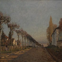 《机器的车道》阿尔弗莱德·西斯莱(Alfred Sisley)高清作品欣赏