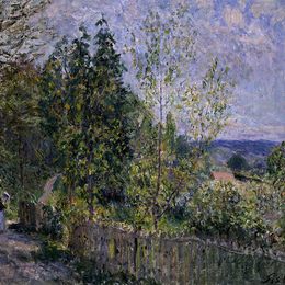 《林中之路》阿尔弗莱德·西斯莱(Alfred Sisley)高清作品欣赏