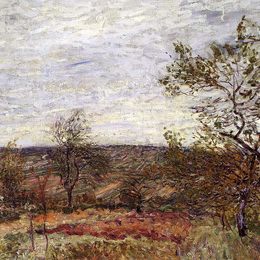 阿尔弗莱德·西斯莱(Alfred Sisley)高清作品:Windy Day At Veneux