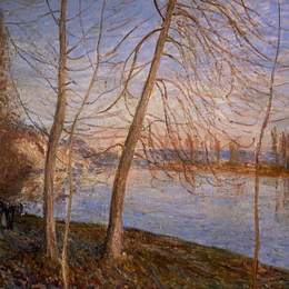 阿尔弗莱德·西斯莱(Alfred Sisley)高清作品:Winter Morning Veneux