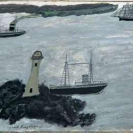 《防远洋雾》艾尔弗雷德沃利斯(Alfred Wallis)高清作品欣赏