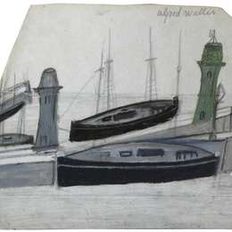 《小船》艾尔弗雷德沃利斯(Alfred Wallis)高清作品欣赏